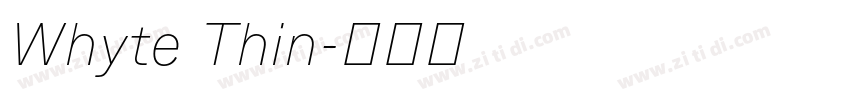 Whyte Thin字体转换 Whyte Thin字体转换